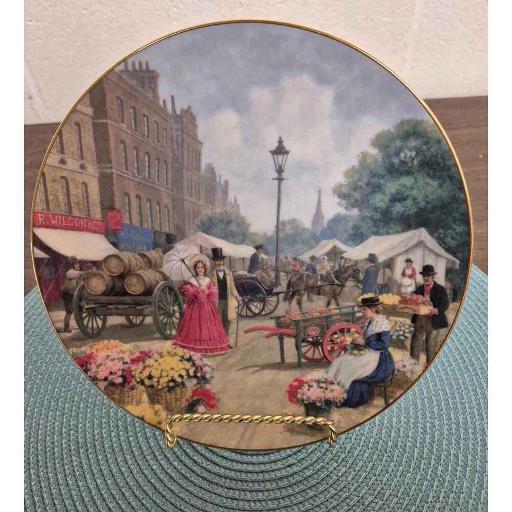 Royal Doulton Victorian Days - The Flower Seller Collector's Plate
